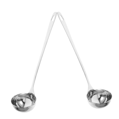 CIYODO 2 Stück Teiliges Suppenkelle mit Ausgießer Langer Griff für Präzises Servieren und Ausgießen von Suppen und Soßen für Küche CIYODO 2 Stück Teiliges Suppenkelle mit Ausgießer Langer Griff für Präzises Servieren und Ausgießen von Suppen und Soßen für Küche von CIYODO