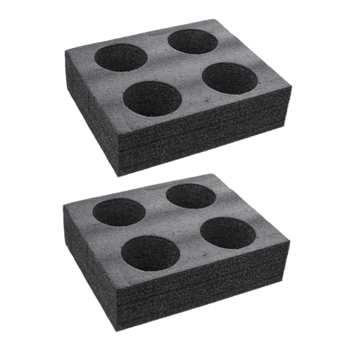 CIYODO 2 Stück Teiliges Tragbares Getränkebecher tablett aus Dickem Schwarzem Schaumstoff Getränkehalter für To go getränke Praktischer Takeout becherhalter für Sicheren Transport CIYODO 2 Stück Teiliges Tragbares Getränkebecher tablett aus Dickem Schwarzem Schaumstoff Getränkehalter für To go getränke Praktischer Takeout becherhalter für Sicheren Transport von CIYODO