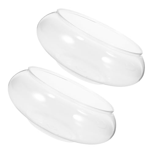 CIYODO 2 Stück Transparentes Rund Aquarium für Schreibtisch Dekorativer Fischtank für Partys Stilvolle Aquarien für Fische und Dekoration CIYODO 2 Stück Transparentes Rund Aquarium für Schreibtisch Dekorativer Fischtank für Partys Stilvolle Aquarien für Fische und Dekoration von CIYODO