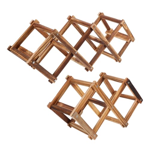 CIYODO 2 Stück Weinregal Kleines Flaschenregal Regale Schrank Spirituosen Lagerregal Schmal Mit Weindisplay Bar Weinhalter Weinständer Weinlagerständer Weinregal Weinzubehör von CIYODO