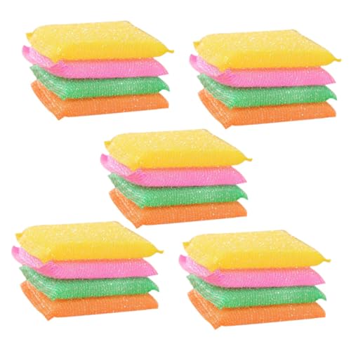 CIYODO 20Stücke Küchenschwämme Spülschwämme Scheuerschwämme für Geschirr und Töpfe Wiederverwendbare Nicht Kratzende Reinigungsschwämme Strapazierfähige Scheuerpads für Küche CIYODO 20Stücke Küchenschwämme Spülschwämme Scheuerschwämme für Geschirr und Töpfe Wiederverwendbare Nicht Kratzende Reinigungsschwämme Strapazierfähige Scheuerpads für Küche von CIYODO