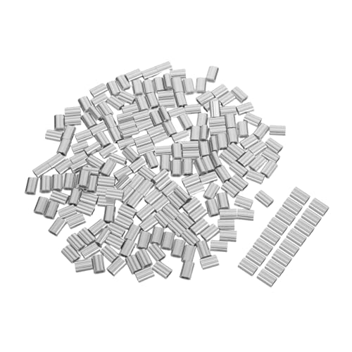 CIYODO 200 Stück Aluminium Crimpschlaufe Drahtseilpresshülse Doppelhülsen Wetterbeständig Einsetzbar für Kabel Drahtseilbefestigung Outdoor und Landwirtschaft CIYODO 200 Stück Aluminium Crimpschlaufe Drahtseilpresshülse Doppelhülsen Wetterbeständig Einsetzbar für Kabel Drahtseilbefestigung Outdoor und Landwirtschaft von CIYODO