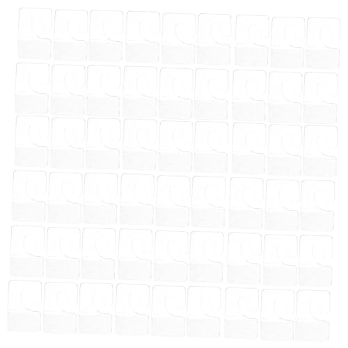 CIYODO 200 Stück Selbstklebende Klare Pvc-haken Transparent Stark Haftend Wiederablösbar Für Einzelhandel Display Schmuck Aufhänger CIYODO 200 Stück Selbstklebende Klare Pvc-haken Transparent Stark Haftend Wiederablösbar Für Einzelhandel Display Schmuck Aufhänger von CIYODO