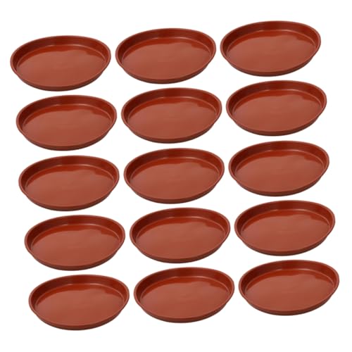 CIYODO 25 Stück Teiliges Runde Rote Kunststoff-blumentopf-untersetzer Robuste Pflanzenschalen mit Wasserablauf Vielseitig für Innen Außenpflanzen für Bonsai Sukkulenten und Kräuter CIYODO 25 Stück Teiliges Runde Rote Kunststoff-blumentopf-untersetzer Robuste Pflanzenschalen mit Wasserablauf Vielseitig für Innen Außenpflanzen für Bonsai Sukkulenten und Kräuter von CIYODO