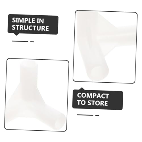 CIYODO 25 Stück Teiliges Zeltverbindungsstück Weiß Kunststoff Dreifachverbinder Ersatzteile für Pavillon und Outdoor Canopy Stabiler Rahmenverbinder für Camping Einfache Installation und von CIYODO