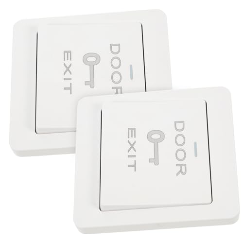 CIYODO 2stücke Teilige Ring Türklingel Wandplatte Türzugangskontrollsystem Abdeckung Mit Automatischem Reset-design Für Schnelle Installation Und Ersatz in Büros Cafés Und von CIYODO