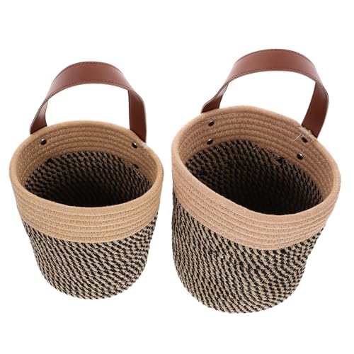 CIYODO 2stücke Wandkorb Hängend Geflochten Kleiner Hängekorb Als Blumenbehälter Blumenhalter Für Gartenkörbe Vielseitiger Pflanzer Für Wandhängen Praktisches Aufbewahrungskorb Im Ländlich CIYODO 2stücke Wandkorb Hängend Geflochten Kleiner Hängekorb Als Blumenbehälter Blumenhalter Für Gartenkörbe Vielseitiger Pflanzer Für Wandhängen Praktisches Aufbewahrungskorb Im Ländlich von CIYODO