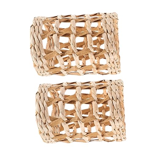 CIYODO 2stücke Rattan Vase Und Trinkbecher Hüllen Kreative Isolierende Abdeckungen Für Blumenvasen Und Becher Hitzebeständig Dekorativ Für Zuhause von CIYODO