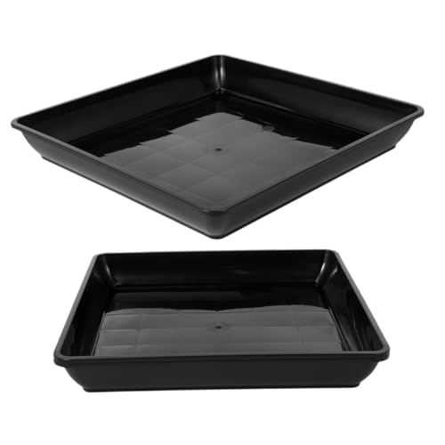 CIYODO 2stücke Quadratische Pflanzenuntersetzer Aus Kunststoff Tropfschalen Für Blumentöpfe Pflanzgefäß-untersetzer Wasserauffangschale Für Sukkulenten-töpfe Innen Und CIYODO 2stücke Quadratische Pflanzenuntersetzer Aus Kunststoff Tropfschalen Für Blumentöpfe Pflanzgefäß-untersetzer Wasserauffangschale Für Sukkulenten-töpfe Innen Und von CIYODO
