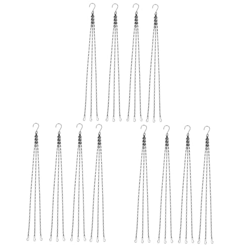 CIYODO 3 Sätze Teiliges Schwarze Pflanzenhängerketten Stabile Blumentopf Aufhängung Für Garten Und Zuhause Dekorative Pflanzketten Für Hängende Blumentöpfe 4 Stück * 3 CIYODO 3 Sätze Teiliges Schwarze Pflanzenhängerketten Stabile Blumentopf Aufhängung Für Garten Und Zuhause Dekorative Pflanzketten Für Hängende Blumentöpfe 4 Stück * 3 von CIYODO