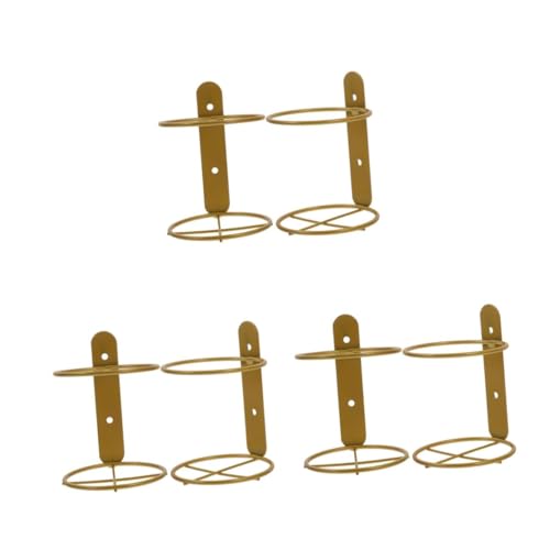 CIYODO 3 Sätze Wandmontiertes Weinregal Aus Metall Eleganter Weinflaschenhalter Für Küche Bar Und Esszimmer Stilvolle Wanddekoration Zur Präsentation Von Weinflaschen 2 Stücke * 3 CIYODO 3 Sätze Wandmontiertes Weinregal Aus Metall Eleganter Weinflaschenhalter Für Küche Bar Und Esszimmer Stilvolle Wanddekoration Zur Präsentation Von Weinflaschen 2 Stücke * 3 von CIYODO