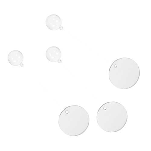 CIYODO 3 Stück Acryl Betta Fisch Spiegel mit beidseitigem Spiegelbild und schwimmendem Ball Aquarium Deko für Kampffische zur Beschäftigung und Training Leicht zu Reinigen Saugnapf-frei von CIYODO