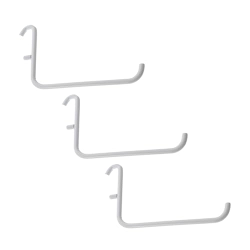 CIYODO 3 Stück Teiliges Pegboard Haken Weiß Robuste Metallhaken für Lochwand und Garage Vielseitige Aufbewahrungshaken zur Werkzeugorganisation Einfache Montage Langlebig und Stabil von CIYODO