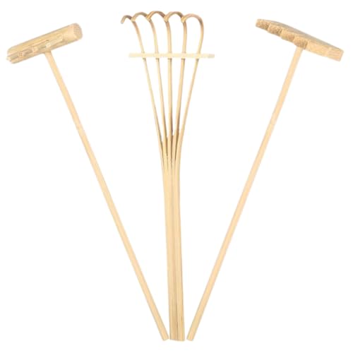 CIYODO 3 Stück Teiliges Zen Garten Mini Sand Rechen aus Kunststoff Langlebige Meditationsgarten Werkzeuge für Home Office Dekoration Kreative Sandspielzeug Zubehör für Entspannende von CIYODO