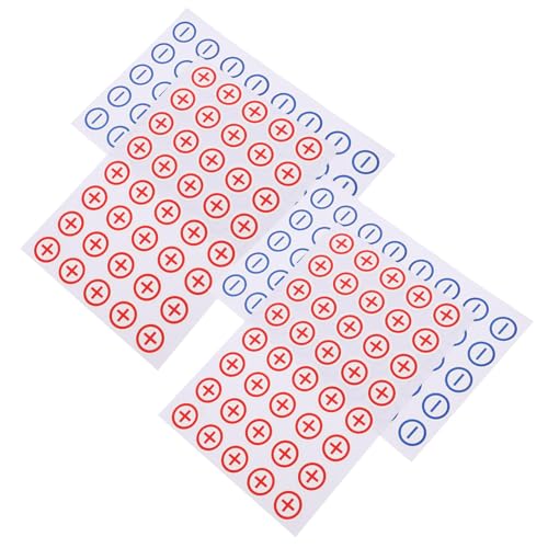 CIYODO 4 Blätter Polarity Warning Stickers für Batterien Klare Kennzeichnung von Plus und Abnehmbare Sicherheitsaufkleber für Elektrische Geräte Verbesserte und Einfache Anwendung CIYODO 4 Blätter Polarity Warning Stickers für Batterien Klare Kennzeichnung von Plus und Abnehmbare Sicherheitsaufkleber für Elektrische Geräte Verbesserte und Einfache Anwendung von CIYODO