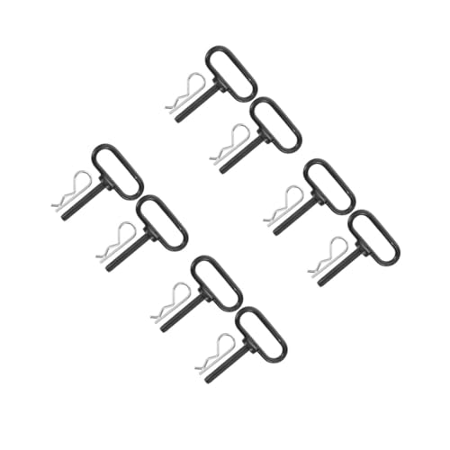 CIYODO 4 Sätze Anhängerkupplungsstifte Mit Clip Rüttelfest Für Rasenmäher Traktoren Nutzanhänger Und Anhängertore Vielseitig Einsetzbar Und Leicht Zu Installieren 2 Stück * 4 von CIYODO