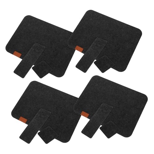 CIYODO 4 Sätze Tischsets aus Filz Teiliges Set mit Platzdeckchen Untersetzern und Bestecktaschen Abwaschbar und Hitzebeständig Praktische Tischdekoration für Esstisch und Familienfeiern von CIYODO