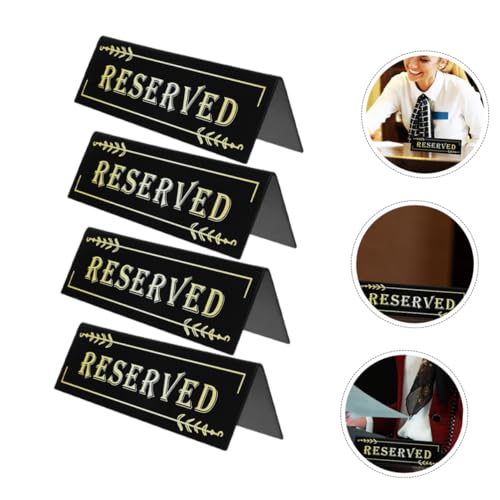 CIYODO 4 Stück Acryl Tischschild Reserviert Aufsteller Klare Tischkartenhalter Für Restaurant Hochzeit Party Bankett Stabil Reusable CIYODO 4 Stück Acryl Tischschild Reserviert Aufsteller Klare Tischkartenhalter Für Restaurant Hochzeit Party Bankett Stabil Reusable von CIYODO