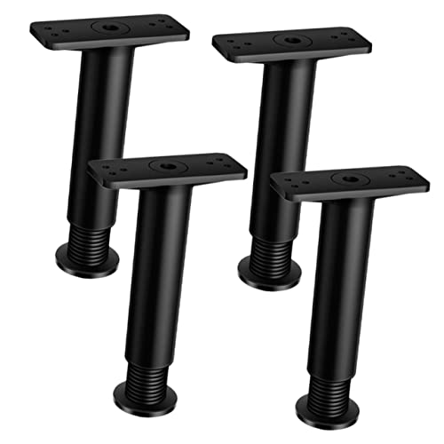 CIYODO 4 Stück Verstellbare Bettrahmen Beine Ersatz Für Bettstützen Höhenverstellbar Stabil 18-34cm Für Kingsize Betten Einfache Installation von CIYODO