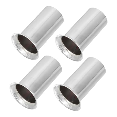 CIYODO 4 Stück Kerzenlampen Sockelhülsen aus für Kronleuchter Metallische Abdeckungen für Kandelaber Basis und Passend für Verschiedene Leuchten von CIYODO