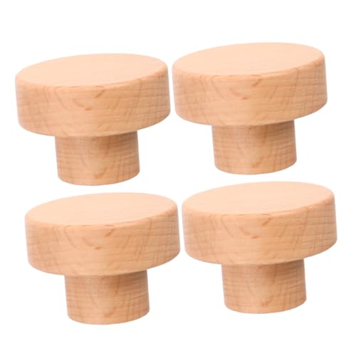 CIYODO 4 Stück Runde Möbelgriffe aus Buche Robuste Schrankgriffe aus Holz für Kleiderschränke und Küchenschränke Einfach zu Montierende Türgriffe CIYODO 4 Stück Runde Möbelgriffe aus Buche Robuste Schrankgriffe aus Holz für Kleiderschränke und Küchenschränke Einfach zu Montierende Türgriffe von CIYODO