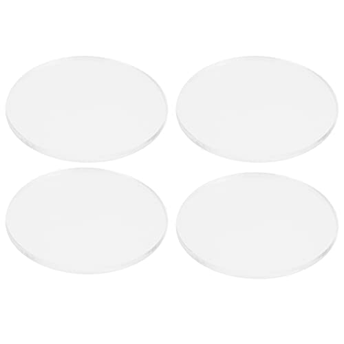 CIYODO 4 Stück Runde Transparente Acrylplatten Set Durchmesser Vielseitig Einsetzbar für DIY Bilderrahmen Schilder Robust und Wasserfest für Kreative Projekte CIYODO 4 Stück Runde Transparente Acrylplatten Set Durchmesser Vielseitig Einsetzbar für DIY Bilderrahmen Schilder Robust und Wasserfest für Kreative Projekte von CIYODO