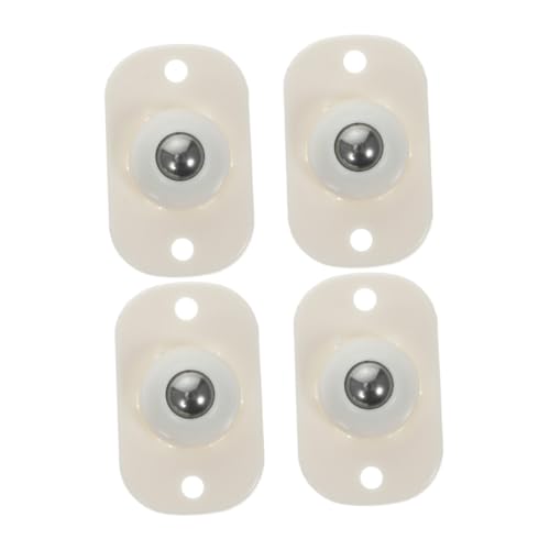 CIYODO 4 Stück Selbstklebende Mini Möbelrollen aus Edelstahl Leise Robuste für Küchen Möbelgeräte Flexible Drehfunktion Einfache Montage Tragfähige Rollfüße von CIYODO
