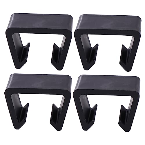 CIYODO 4 Stück Stabile Stuhlklemme Teilig Rattan Möbelclip Kreativer Sofa Clip Möbelbefestigung für Zuhause Büro und Garten Schwarz von CIYODO