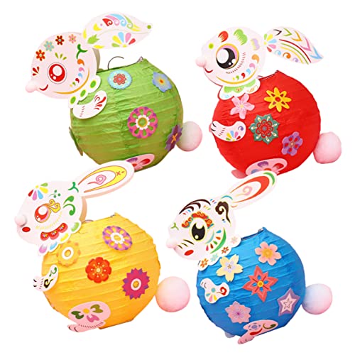 CIYODO 4 Stück Teiliges DIY Kaninchen Laternen für Handheld für Geburtstagsfeiern Schulprojekte Chinesisches Neujahr Farbenfrohe Dekorationen Zufällige Farbe Zufällige Farbe CIYODO 4 Stück Teiliges DIY Kaninchen Laternen für Handheld für Geburtstagsfeiern Schulprojekte Chinesisches Neujahr Farbenfrohe Dekorationen Zufällige Farbe Zufällige Farbe von CIYODO