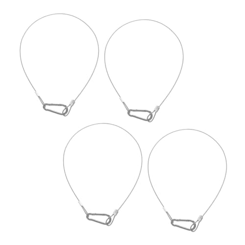 CIYODO 4 Stück Teiliges Edelstahl Sicherheitskabel Lang Verstellbares Stahlseil mit Schnalle Heavy Duty Lastsicherung für Gepäck Beleuchtung Rostfrei Flexibel CIYODO 4 Stück Teiliges Edelstahl Sicherheitskabel Lang Verstellbares Stahlseil mit Schnalle Heavy Duty Lastsicherung für Gepäck Beleuchtung Rostfrei Flexibel von CIYODO