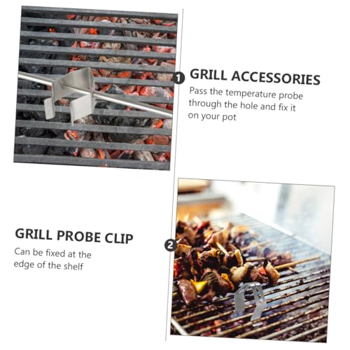 CIYODO 4 Stück Teiliges Edelstahl Temperaturfühler clips für Grill Bbq Smoker Ofen Halterung für Fleischthermometer Einfache Montage Hitzebeständig Spülmaschinenfest CIYODO 4 Stück Teiliges Edelstahl Temperaturfühler clips für Grill Bbq Smoker Ofen Halterung für Fleischthermometer Einfache Montage Hitzebeständig Spülmaschinenfest von CIYODO