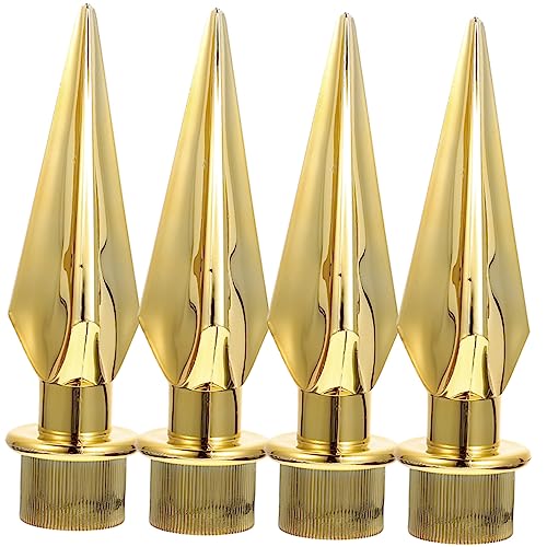 CIYODO 4 Stück Teiliges Fahnenmast Kopf Endstück Robustem Kunststoff Wetterfest und Hitzebeständig Leicht und Einfache Ersatz für Fahnenmast Zubehör Geeignet für Innen und Außenbereiche von CIYODO