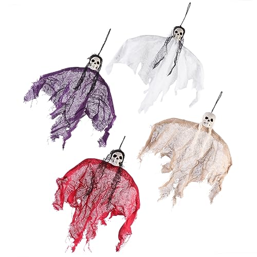CIYODO 4 Stück Teiliges Halloween Hängendes Deko Leichte Fenster und Türanhänger Rot Lila Orange und Weiß Schwingende Gruselige Halloween Dekoration für Innen und Außen CIYODO 4 Stück Teiliges Halloween Hängendes Deko Leichte Fenster und Türanhänger Rot Lila Orange und Weiß Schwingende Gruselige Halloween Dekoration für Innen und Außen von CIYODO