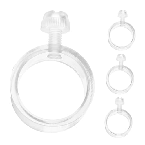 CIYODO 4 Stück Teiliges Kleine Fahnenmast Ringe Kunststoff Stabile und Wiederverwendbare Flaggenhalter Clips für Sicheren Halt von Konferenz und Outdoor Flaggen von CIYODO