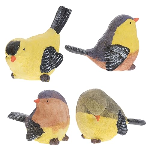 CIYODO 4 Stück Teiliges Resin Vogel Deko Langlebige Mini Skulpturen für Schreibtisch und Garten Bunte Handgefertigte Ornamente Stabile Figuren für Zuhause und Büro CIYODO 4 Stück Teiliges Resin Vogel Deko Langlebige Mini Skulpturen für Schreibtisch und Garten Bunte Handgefertigte Ornamente Stabile Figuren für Zuhause und Büro von CIYODO