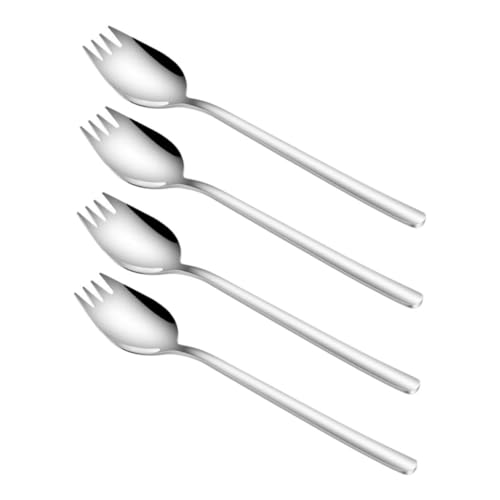 CIYODO 4 Stück Teiliges Salatbesteck und Löffel für Zuhause Restaurant und Veranstaltungen Hochwertiger Spork für Snacks Obst und Pasta CIYODO 4 Stück Teiliges Salatbesteck und Löffel für Zuhause Restaurant und Veranstaltungen Hochwertiger Spork für Snacks Obst und Pasta von CIYODO