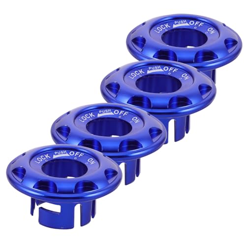 CIYODO 4 Stück Teiliges Scooter Zündschloss Abdeckkappen aus Aluminiumlegierung Wetterbeständig Verbesserte für Erhöhte Robustes für Motorrad und Roller von CIYODO