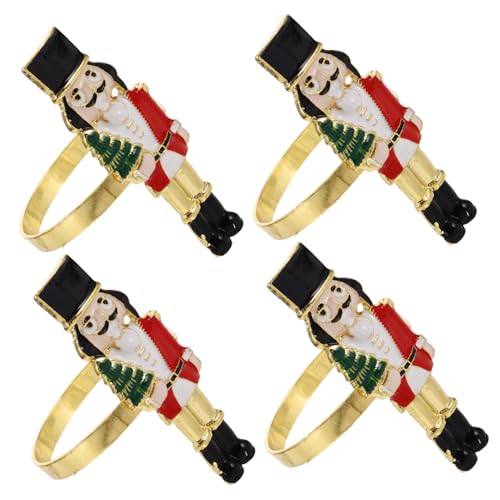 CIYODO 4 Stück Teiliges Serviettenringe aus Robuste Weihnachts Serviettenhalter für Party Hochzeit Festliche Tischdekoration Vielseitig Einsetzbar und Dekorativ CIYODO 4 Stück Teiliges Serviettenringe aus Robuste Weihnachts Serviettenhalter für Party Hochzeit Festliche Tischdekoration Vielseitig Einsetzbar und Dekorativ von CIYODO