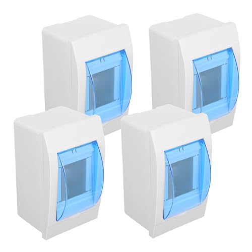 CIYODO 4 Stück Teiliges Verteilerkasten mit Transparentem Sichtfenster Wasserdichte Kunststoff-elektronikbox für Innenverdrahtung Einfache Montage Geeignet für Haus Büro und Werkstatt von CIYODO