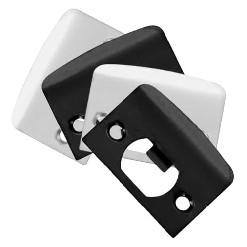 CIYODO 4 Stück Verstellbare Schlossplatte für Innentüren Lösung für Türverriegelungen Einfache Installation und Verbesserte Stabilität von CIYODO