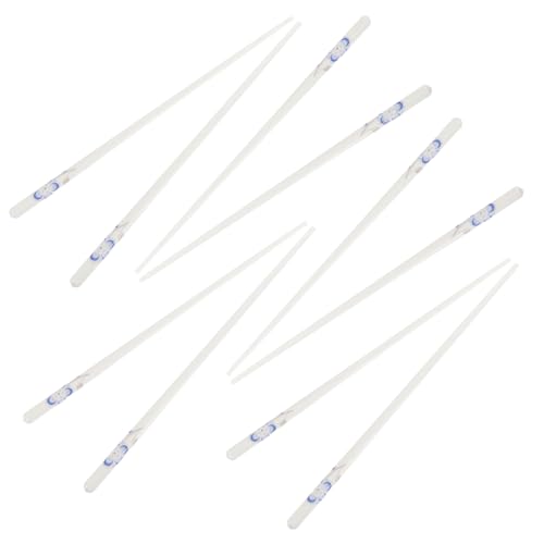 CIYODO 5 Paare Keramik Essstäbchen Blau Pfauenmuster Rutschfestes Langlebiges Haushaltsstäbchen Alltag und Asiatische Küche von CIYODO