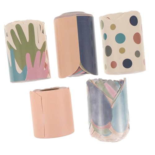 CIYODO 5 Rollen Wasserfeste Pinnwand Rahmen Aufkleber Selbstklebend Klassenzimmer Dekoration Border Trim für Bulletin Boards Hobo Stil Rosa von CIYODO