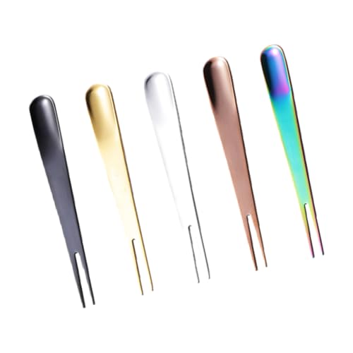 CIYODO 5 Stück Teiliges Edelstahl Obstgabeln Wiederverwendbare Fingerfood Spieße Stilvolle Party Picks für Bar Hotel Sommerparty Multifunktional für Snacks und Dessert CIYODO 5 Stück Teiliges Edelstahl Obstgabeln Wiederverwendbare Fingerfood Spieße Stilvolle Party Picks für Bar Hotel Sommerparty Multifunktional für Snacks und Dessert von CIYODO