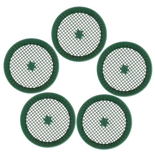 CIYODO 5 Stück Teiliges Gartensieb aus Leichtem Kunststoff Langlebiges Pflanzsieb mit Feinem Maschennetz Grün Handliche Bodensiebe für Kompost und Gartenerde Praktische Handwerkzeuge für von CIYODO