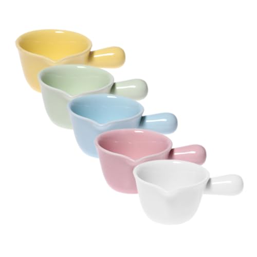 CIYODO 5 Stück Teiliges Keramik Milchkrug mit Henkel Hitzebeständig Formstabil Vielseitig Einsetzbar als Milchkanne Sirupspender und Kaffeemilchbehälter Eleganter Handlicher Milchgießer CIYODO 5 Stück Teiliges Keramik Milchkrug mit Henkel Hitzebeständig Formstabil Vielseitig Einsetzbar als Milchkanne Sirupspender und Kaffeemilchbehälter Eleganter Handlicher Milchgießer von CIYODO