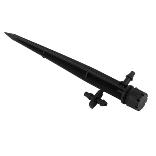 CIYODO 50 Stück Einstellbare Bewässerungstropfer Stab Rotierender Tropfbewässerungsemitter für Blumentöpfe Pflanzgefäße und Garten Dunkles Bewässerungssystem von CIYODO