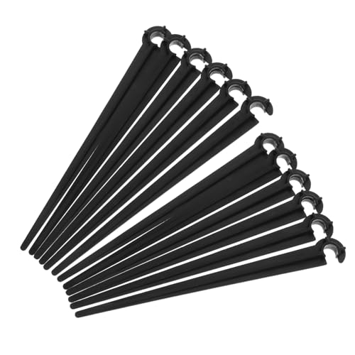 CIYODO 50 Stück Gartendüsen Halterung Tropfbewässerung Erdspieße Abs Bewässerungsstab Rohrhalter für Garten Gewächshaus Landwirtschaft von CIYODO