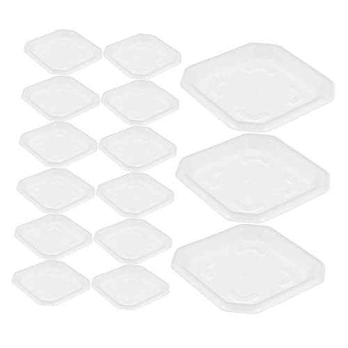 CIYODO 50 Stück Quadratische Pflanzuntersetzer Robustem Kunststoff wasserdichte Abtropfschalen für Innen und Außenbereich für Kleine Blumentöpfe und Sukkulenten CIYODO 50 Stück Quadratische Pflanzuntersetzer Robustem Kunststoff wasserdichte Abtropfschalen für Innen und Außenbereich für Kleine Blumentöpfe und Sukkulenten von CIYODO