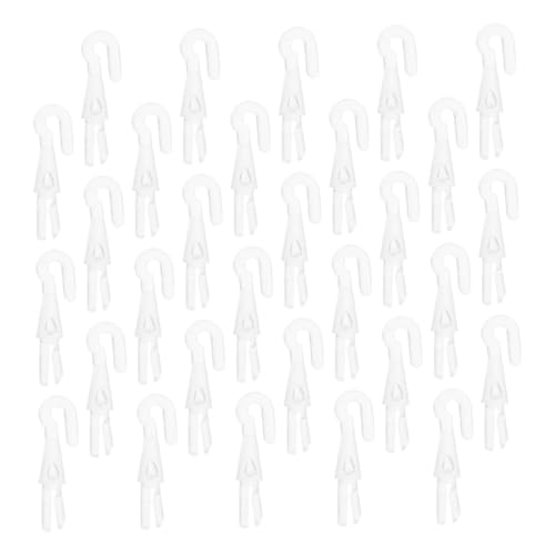 CIYODO 50 Stück Schlägerhaken Mini-blindstab-ersatzteile Austausch Der Blindstangen/zauberstäbe Gardinen-zugstangenhaken Gardinenstangenhaken Haken Für Gardinenstangen Transparent Plastik CIYODO 50 Stück Schlägerhaken Mini-blindstab-ersatzteile Austausch Der Blindstangen/zauberstäbe Gardinen-zugstangenhaken Gardinenstangenhaken Haken Für Gardinenstangen Transparent Plastik von CIYODO