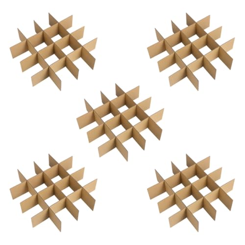 CIYODO 5Er-Pack Pack Kartontrennwände für Umzugskartons Trennsystem für Glaswaren Effektiver Schutz und Einfache Montage für Sicheres Verpacken von Geschirr und Zerbrechlichen CIYODO 5Er-Pack Pack Kartontrennwände für Umzugskartons Trennsystem für Glaswaren Effektiver Schutz und Einfache Montage für Sicheres Verpacken von Geschirr und Zerbrechlichen von CIYODO